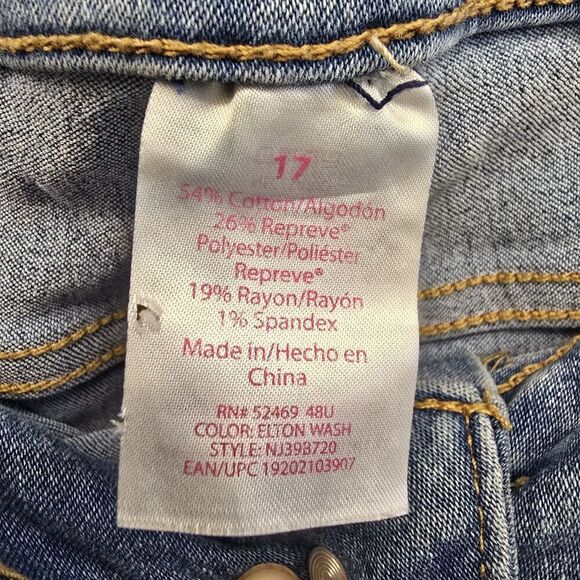 No Boundaries Women's Blue Jeans, Size 17, Regular Fit Boot Cut, Denim (C1) - Picture 3 of 6